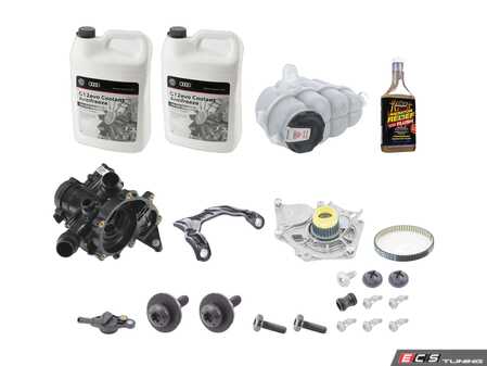 ES#3714283 - 06l121012akt2 - Cooling System Refresh Kit - Level 1  - This entry level kit includes thermostat, waterpump, expansion tank, coolant, and all necessary hardware. - Genuine Volkswagen Audi - Audi