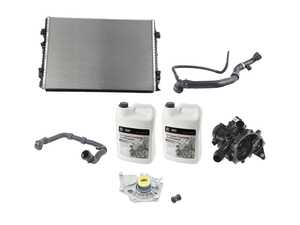 ES#3979159 - 5q0122051ebKT - Cooling System Refresh Kit - Level 2 - This entry level kit includes thermostat, waterpump, radiator, complete upper & lower radiator hoses and coolant - Genuine Volkswagen Audi - Volkswagen