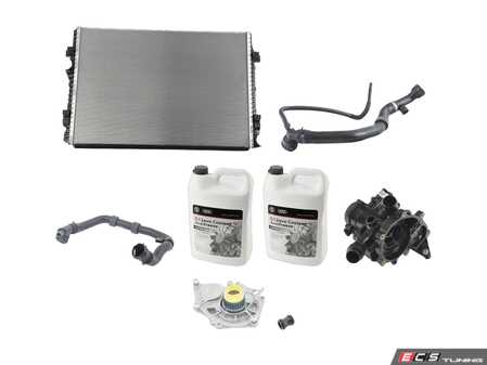 ES#3979159 - 5q0122051ebKT - Cooling System Refresh Kit - Level 2 - This entry level kit includes thermostat, waterpump, radiator, complete upper & lower radiator hoses and coolant - Genuine Volkswagen Audi - Volkswagen