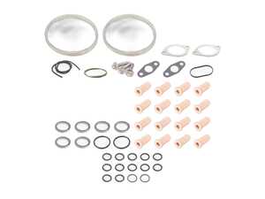ES#3996425 - 11537545302 KT - N54 Turbocharger Lite Installation Kit - Front And Rear - All hardware required for a successful install minus the t-bolt clamps and pancake pipe gaskets - Assembled By ECS - 