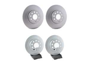 ES#4030730 - 5c0615301akt2KT -  Front And Rear Brake Rotor Kit (288x25/253x10) - Featuring OEM replacement rotors - Genuine Volkswagen Audi - Audi Volkswagen