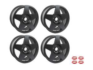 ES#4055331 - tarab-88551+4KT1 - 18" Tarmac - Set Of Four - 18"x8.5" ET45 5x112 - Asphalt Black - fifteen52 - Audi Volkswagen