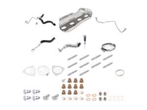 ES#4350136 - 11652444367KT2 - Installation Kit For Turbo - Deluxe Full Kit N14 - Used to install a new stock turbo, includes both types of the 3 point triangular gaskets, use only one. Includes all oil and coolant lines, studs, and Liqui Moly sealant - Assembled By ECS - MINI