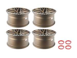 ES#4630703 - 112brh07540KT - 18" 0.75 - Set Of Four - 18"x9" ET40 5x112 - Satin Bronze / Machined Lip - 3SDM - Audi Volkswagen