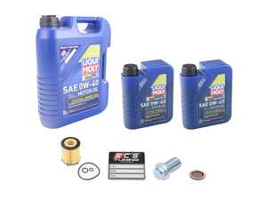 ES#4642855 - 2701800109KT9 - Liqui Moly Synthoil Oil Service Kit (0w-40)  - Includes Hengst filter and Liqui Moly Synthoil Energy 229.5 Spec oil - Assembled By ECS - 