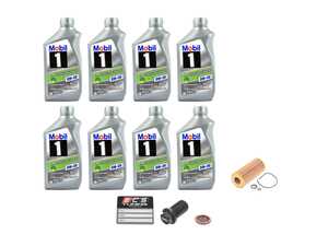 ES#4642889 - 613180000910KT - Genuine Diesel Oil Service Kit (5w-30) - With ECS Magnetic Drain Plug - Includes Genuine filter and Genuine Mobil 1 ESP 229.52 Spec oil - Assembled By ECS - 