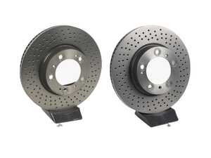 ES#4643236 - 99635140501KT6 - Front Brake Rotors - Pair 12.51" (318mm) - Directional front axle fitment - Both left and right - Brembo - Porsche