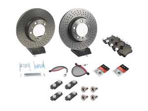 ES#4656108 - 99635140501KT7 - Front Brake Service Kit - Featuring Brembo rotors, and Brembo pads - Assembled By ECS - Porsche