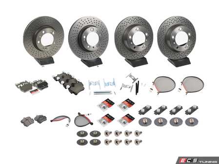 ES#4656825 - 99635140501KT10 - Front & Rear Brake Service Kit - Featuring Brembo rotors, and Brembo pads - Assembled By ECS - Porsche