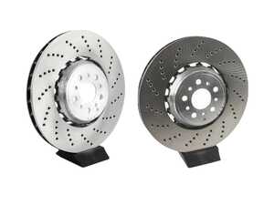 ES#4659630 - 34108093710KT - Brake Rotor Set - Front - 380mm replacement OE rear rotors, perforated - Genuine BMW - BMW