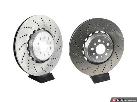 ES#4659630 - 34108093710KT - Brake Rotor Set - Front - 380mm replacement OE rear rotors, perforated - Genuine BMW - BMW