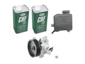 ES#4666715 - 003466930180KT1 - Reman Power Steering Pump Replacement Kit - Featuring Genuine Mercedes-Benz Reman Pump & Reservoir; Price includes an $80.60 refundable core charge - Genuine Mercedes Benz - Mercedes Benz