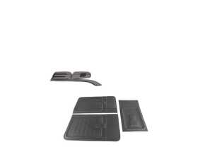 ES#4674236 - m1tl0291309KT - 3D MAXpider TESLA MODEL Y 5-SEAT 2020-2022 KAGU BLACK SEATBACK PROTECTOR AND CARGO LINER SET (4PCS) - 3D MAXpider - 