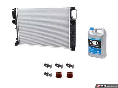 ES#4674410 - 2115003402KT - Radiator Replacement Kit - This radiator replacement kit includes Genuine coolant, radiator mounts, and replacement plastic rivets - Nissens - Mercedes Benz