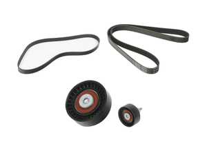 ES#4699378 - 06M903137TKT - Accessory Belt/Serpentine Belt Kit W/ Tensioners  - Keep your accessories running properly with new tensions and drive belts - Assembled By ECS - Audi