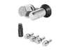 ES#4707464 - lug-bbl1425-30KT - 14x1.25 30mm Lug Bolt & Lock Combo - Silver - Protect your wheels from being stolen! - Vossen - 