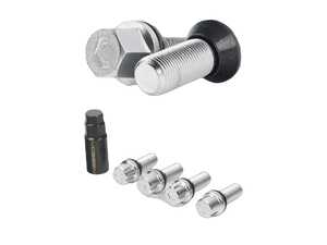 ES#4707464 - lug-bbl1425-30KT - 14x1.25 30mm Lug Bolt & Lock Combo - Silver - Protect your wheels from being stolen! - Vossen - 