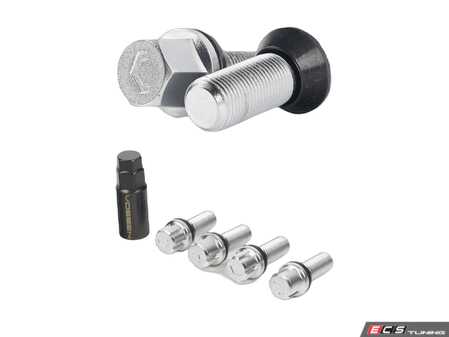 ES#4707464 - lug-bbl1425-30KT - 14x1.25 30mm Lug Bolt & Lock Combo - Silver - Protect your wheels from being stolen! - Vossen - 