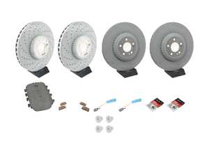 ES#4723523 - 0004209003KT - Mercedes-Benz CLS 450 Front & Rear Brake Service Kit - Featuring Genuine Mercedes-Benz Rotors, and pads - Genuine Mercedes Benz - Mercedes Benz