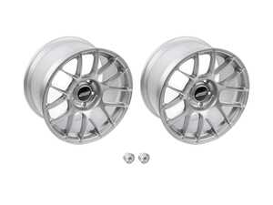 ES#4742975 - EC7RS181036RSKT - 18" APEX EC-7RS Wheels - Staggered Set Of Four - Forged 18x9" ET46 / 18x10" ET36 5x130 - Race Silver - APEX Wheels - Porsche
