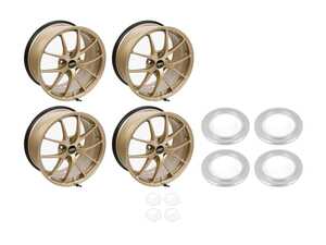 ES#4753246 - RIA023GLKT - 18" BBS RI-A Wheels - Set Of Four  - 18x8.5 ET45 5x112 57.1CB - Gold - BBS - Audi Volkswagen