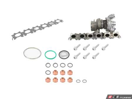 ES#4768393 - 11659423787KT - Replacement Turbocharger Assembly - Includes installation hardware! - Assembled By ECS - BMW