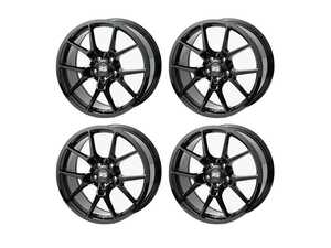 ES#4869779 - 88.10.06bgKT - 19" RSE10 Wheels - Set Of Four  - 19"X9" ET45 66.6CB 5x112 Gloss Black - Neuspeed - 