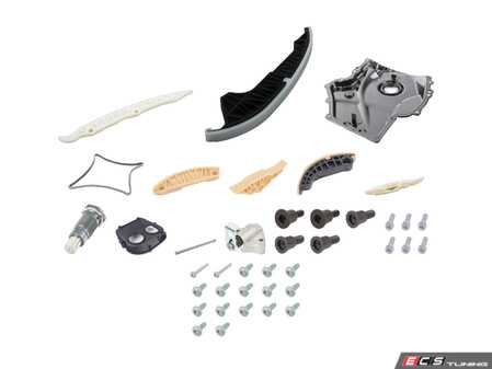 ES#4876259 - 06H109469AQKT3 - Ultimate Timing Chain Kit  - New rails, chains, tensioners, covers, and hardware to keep your engine running strong - Assembled By ECS - Audi