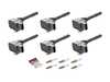 ES#5375291 - 0PB905093FKT4 - Ignition Service Kit - Featuring OEM Eldor Ignition Coils, and OEM Bosch Spark Plugs - Assembled By ECS - Porsche