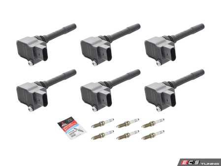 ES#5375291 - 0PB905093FKT4 - Ignition Service Kit - Featuring OEM Eldor Ignition Coils, and OEM Bosch Spark Plugs - Assembled By ECS - Porsche