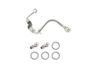 ES#5388366 - 06d121497akt1KT - Turbo Cooling Hose Kit - Feed Line - Connects turbocharger to the connection flange - includes banjo bolts & washers - Assembled By ECS - Audi