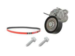 ES#5424561 - 04E145933AL2KT - Accessory Belt Kit - Keep your drive belt tight with a new tensioner, hardware, and Kevlar-reinforced belt - Assembled By ECS - Volkswagen