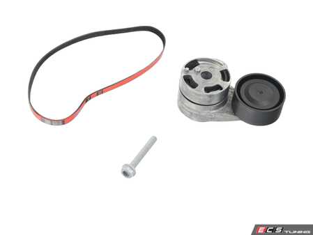 ES#5424571 - 06Q903137A2KT - Performance Kevlar Reinforced Accessory Belt Kit - Everything you need to replace your Accessory Belt and Tensioner! - Assembled By ECS - Audi Volkswagen