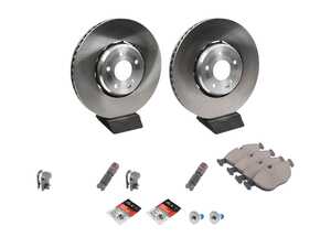 ES#5424949 - 2104211812KT3 - Front Brake Service Kit (334x32) - Featuring SHW Performance rotors, and Brembo Ceramic pads - SHW Performance - Mercedes Benz