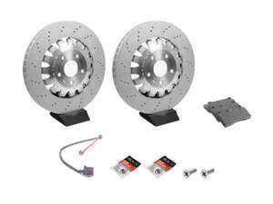 ES#5425453 - 8j0615301k4KT - Front Brake Service Kit - (370mmx32mm) - Featuring SHW Performance rotors and Genuine pads. - Assembled By ECS - Audi