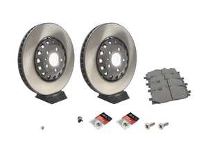 ES#5425611 - 4M0698151BDKT - Front Brake Service Kit - Featuring SHW Performance rotors, and OE pads - Assembled By ECS - Audi
