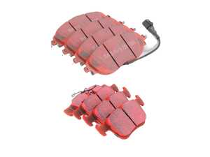 ES#5432877 - EBCMQBREDKT - Front & Rear RedStuff Performance Brake Pad Set - A high performance street pad, featuring Kevlar technology. - EBC - Volkswagen