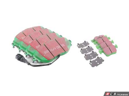 ES#5432888 - EBCMQBGRNKT -  Front & Rear GreenStuff Performance Brake Pad Set - Mildly upgraded composite pad. - EBC - Volkswagen