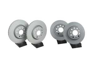 ES#5433770 - 312272FR9KT - Front & Rear Brake Rotor Kit (312x25/272x10) - Restore the stopping power in your vehicle - EBC - Volkswagen