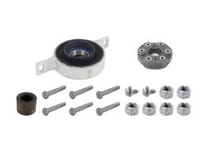 ES#5433962 - f3xmdsohKT - Driveshaft Overhaul Kit - Includes the basic components needed when replacing the center support bearing and front universal joint, featuring quality aftermarket components - Assembled By ECS - BMW