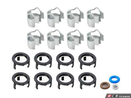 ES#5434476 - 06E998907CKT1 - Fuel Injector Repair Kit - A simple kit to service all eight injectors! - Assembled By ECS - Audi