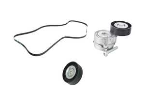 ES#5434670 - 06E903137AC2KT - Accessory Belt Kit - Includes the tensioner assembly, accessory belt, relay roller and hardware - Assembled By ECS - Audi