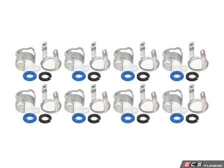 ES#5434901 - 06E998907GKT2 - Fuel Injector Installation Kit  - A simple to service all eight injectors! - Assembled By ECS - Audi