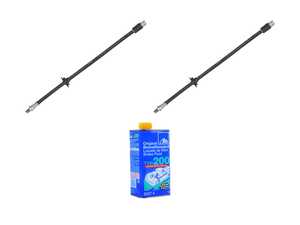 ES#5435261 - 2034280335KT - Front Brake Hose Replacement Kit - W203 4Matic - Includes Meyle Front Brake hoses and ATE DOT 4 brake fluid - Assembled By ECS - Mercedes Benz