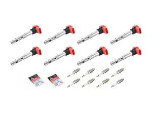 ES#5435495 - 079905620KT - Ignition Service Kit - Includes eight genuine coil packs and eight genuine spark plugs - Genuine Volkswagen Audi - Audi