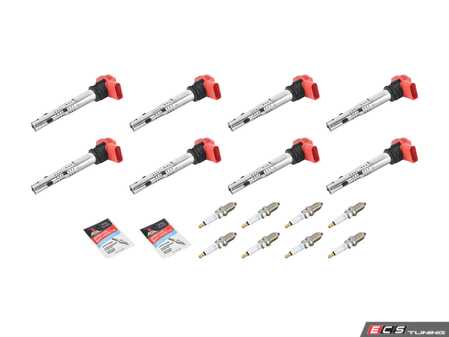 ES#5435495 - 079905620KT - Ignition Service Kit - Includes eight genuine coil packs and eight genuine spark plugs - Genuine Volkswagen Audi - Audi
