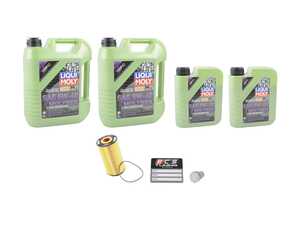ES#5444811 - D3W12OSKT1 - Liqui Moly MolyGen - Oil Service Kit - Includes filter, standard drain plug, and Liqui Moly oil with MolyGen technology - Assembled By ECS - Audi
