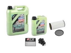 ES#5444998 - Q5ETRONOSKT2 - Liqui Moly Molygen Oil Service Kit (0w-20) - With ECS Magnetic Drain Plug  - Includes 0W-20 Liqui Moly Molygen oil, Hengst filter, and ECS Magnetic Drain Plug - Assembled By ECS - Audi