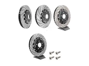 Front & Rear 2-Piece Brake Rotors - Set (345x30/330x22)