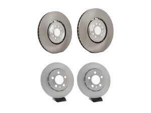 ES#5445788 - 1J0615302AKT1 - Front & Rear Brake Rotors - Set (334x32/256x22) - Restore the stopping power in your vehicle - ATE - Audi Volkswagen